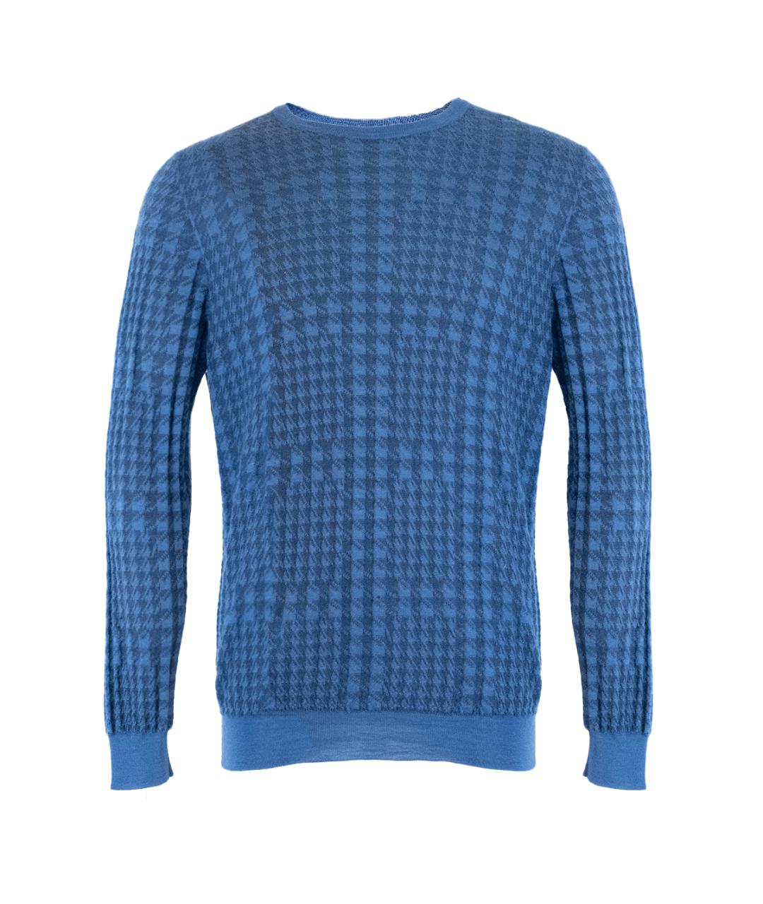 ZILLI Синий кашемировый джемпер / свитер, фото 1
