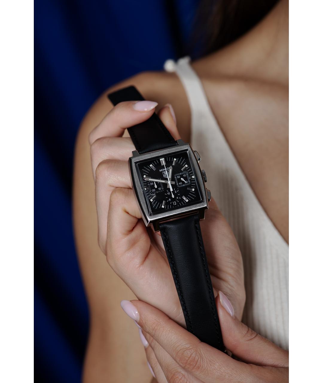 TAG HEUER Черные часы, фото 4