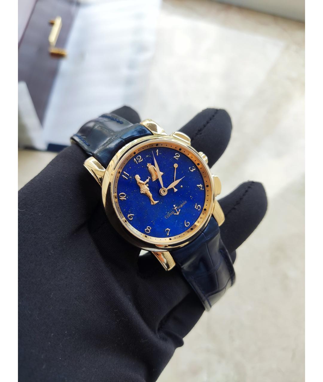 Ulysse Nardin Золотые часы из розового золота, фото 3