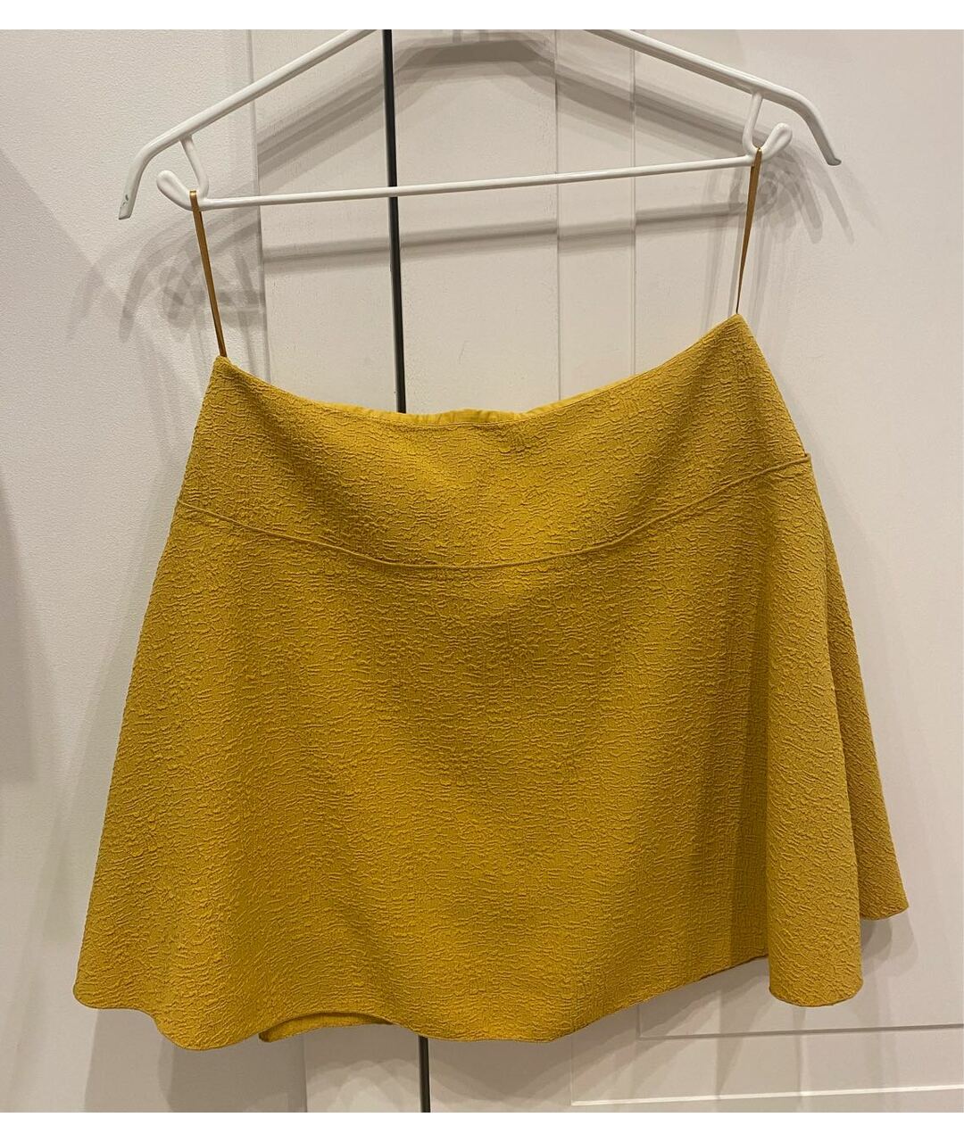 SEE BY CHLOE Желтая полиэстеровая юбка мини, фото 2