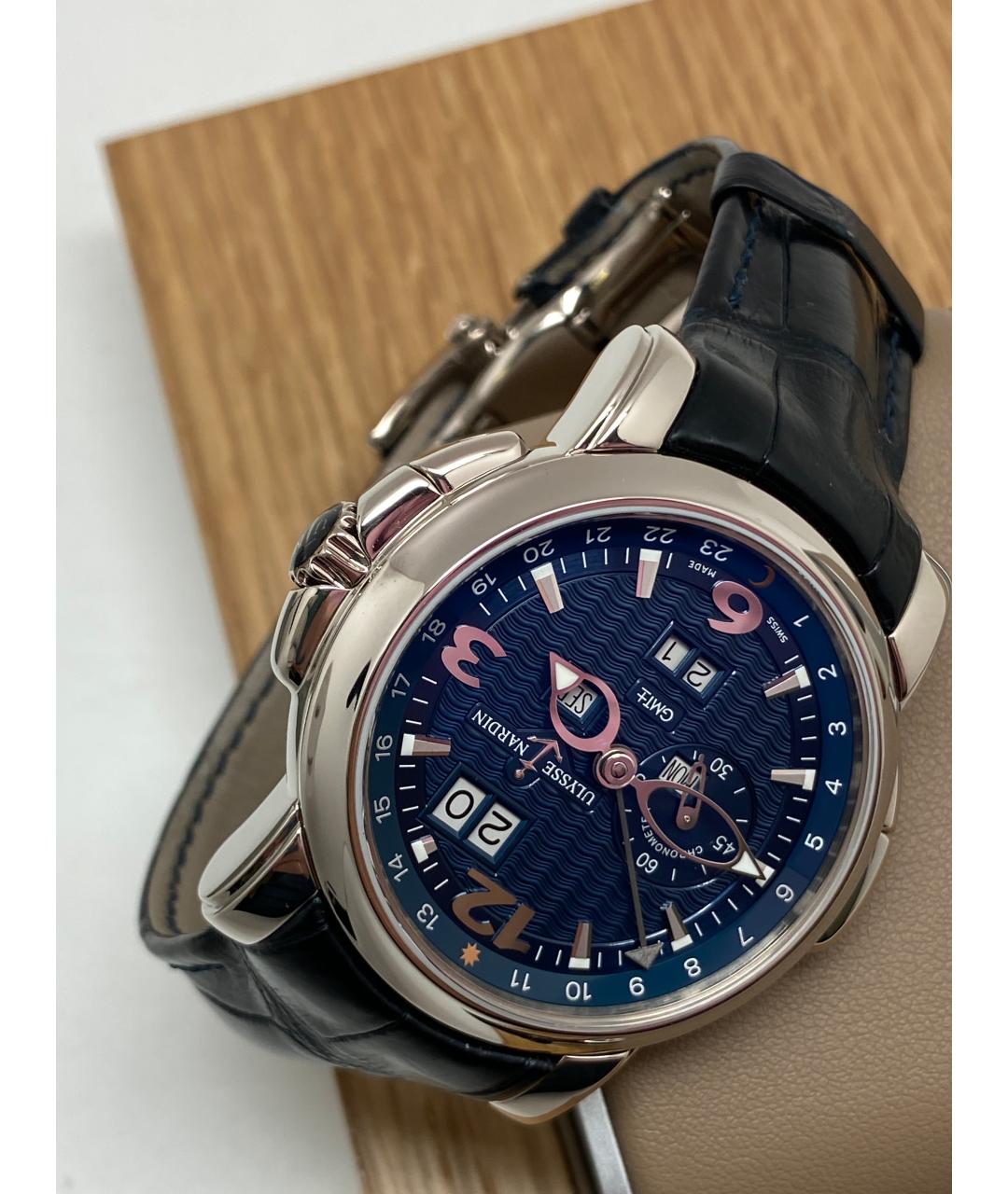 Ulysse Nardin Синие часы из белого золота, фото 4