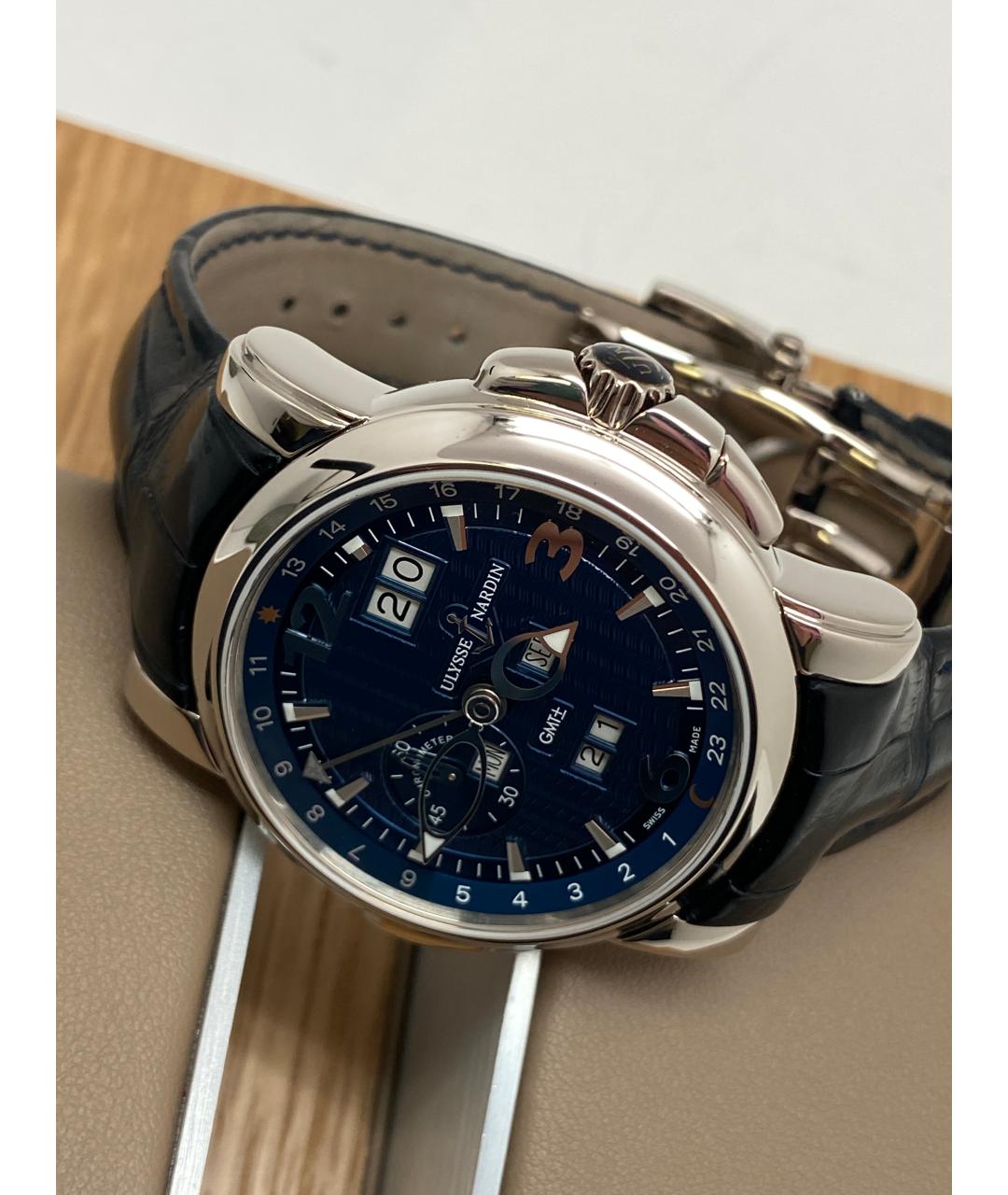 Ulysse Nardin Синие часы из белого золота, фото 3