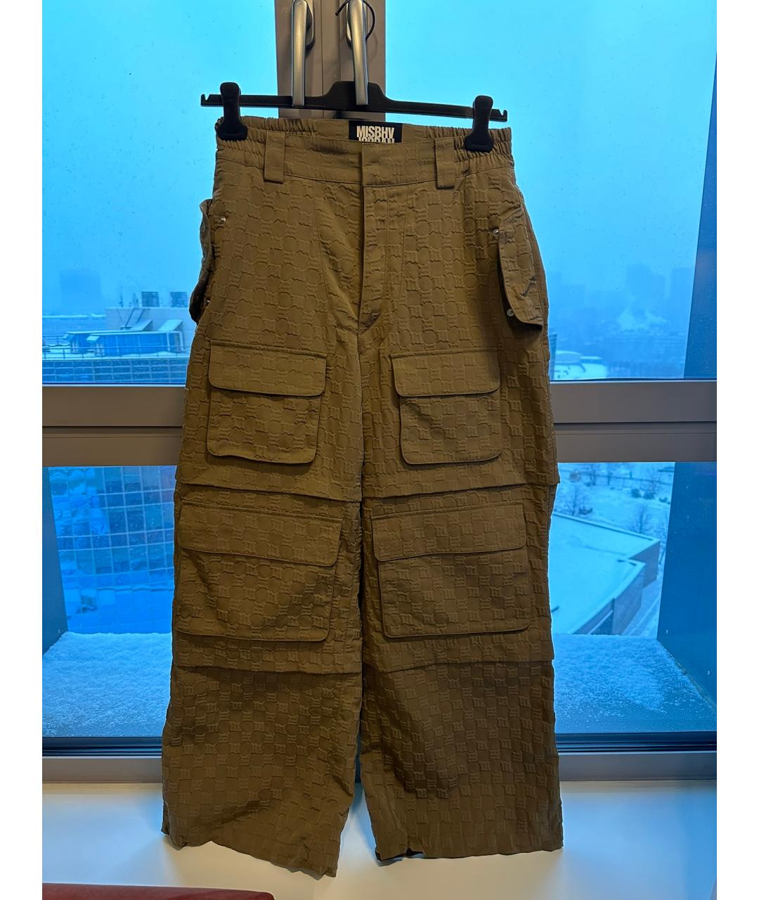 MISBHV Бежевые полиэстеровые повседневные брюки, фото 5