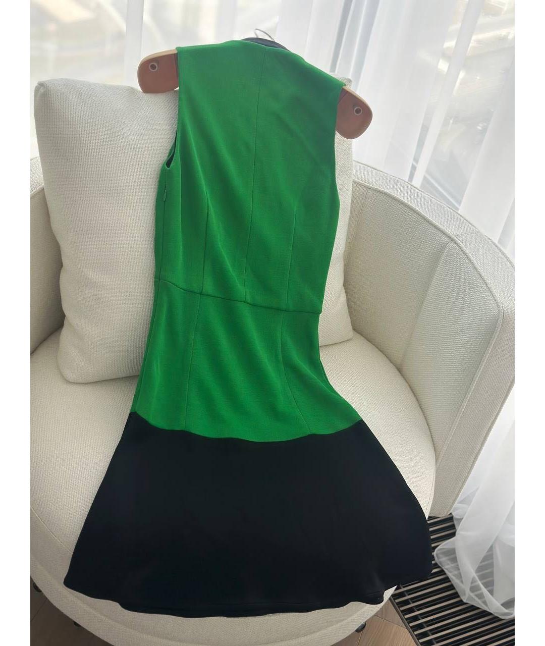 BARBARA BUI Зеленые вискозное повседневное платье, фото 4