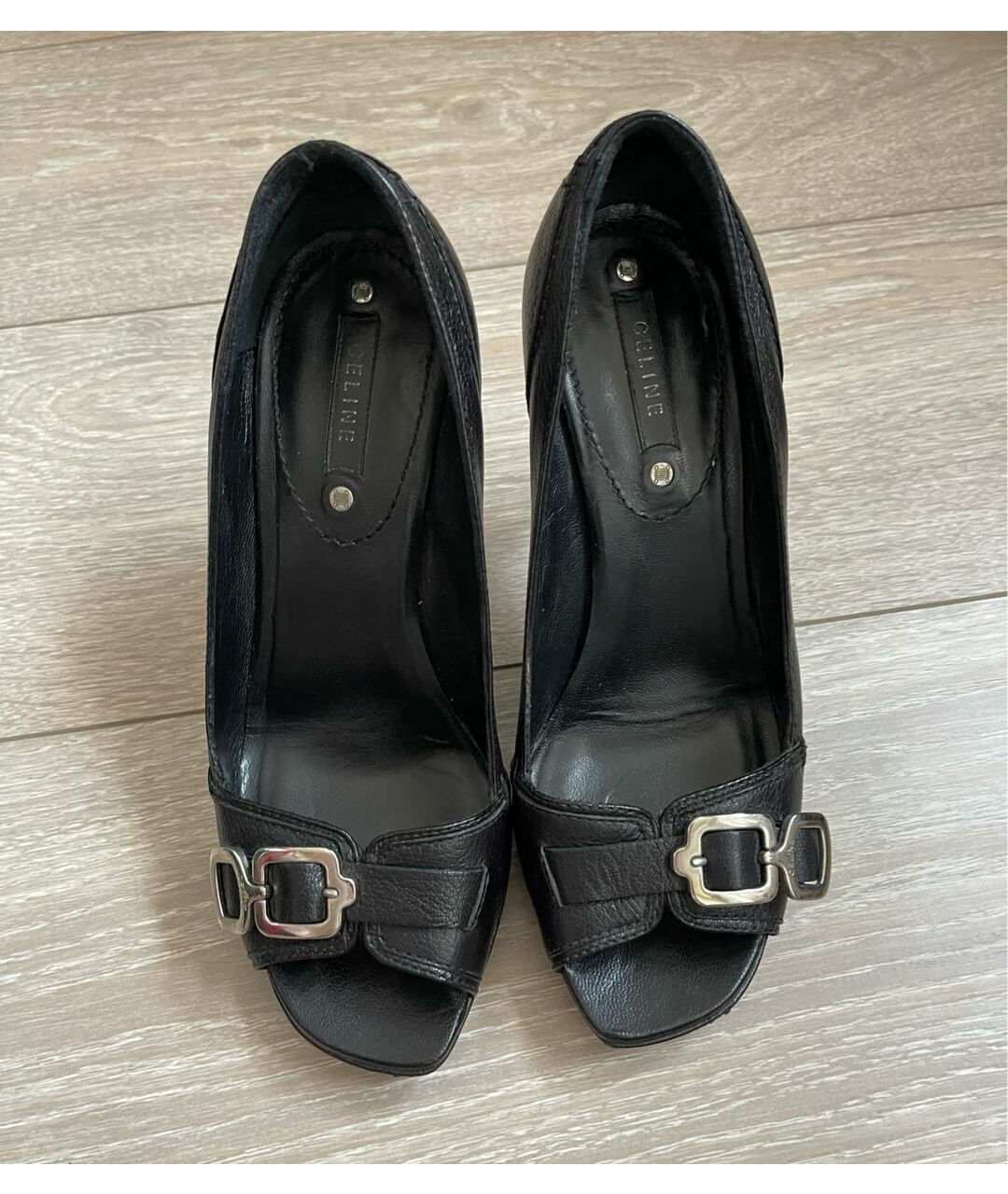 CELINE PRE-OWNED Черные кожаные туфли, фото 2