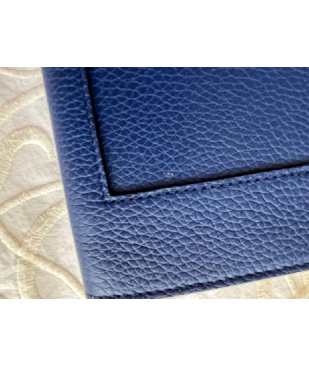 CELINE PRE-OWNED Синий кожаный кошелек, фото 7