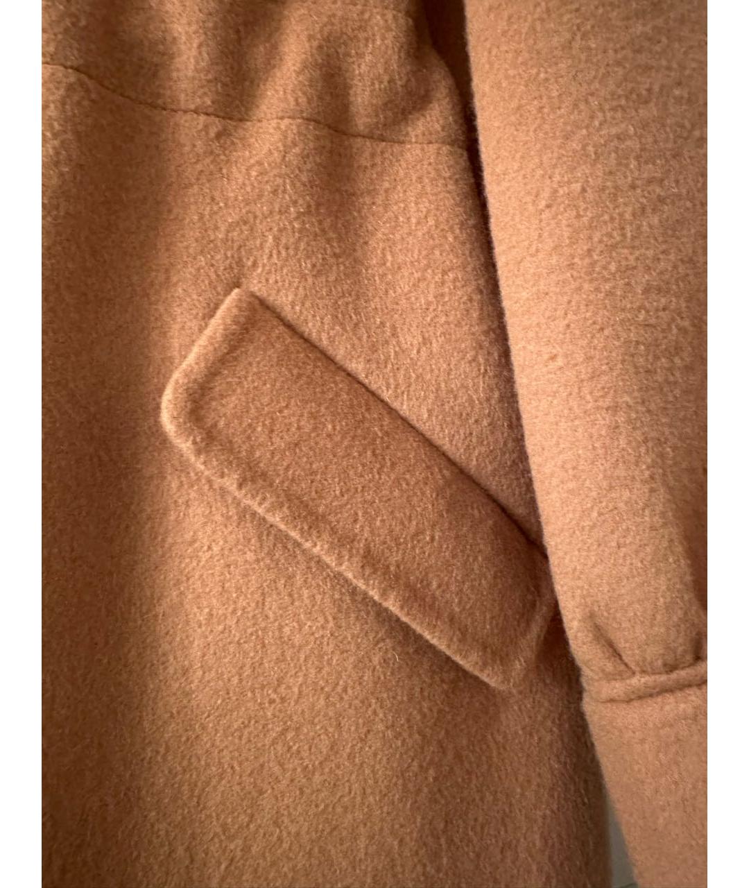 SANDRO Коричневое шерстяное пальто, фото 7