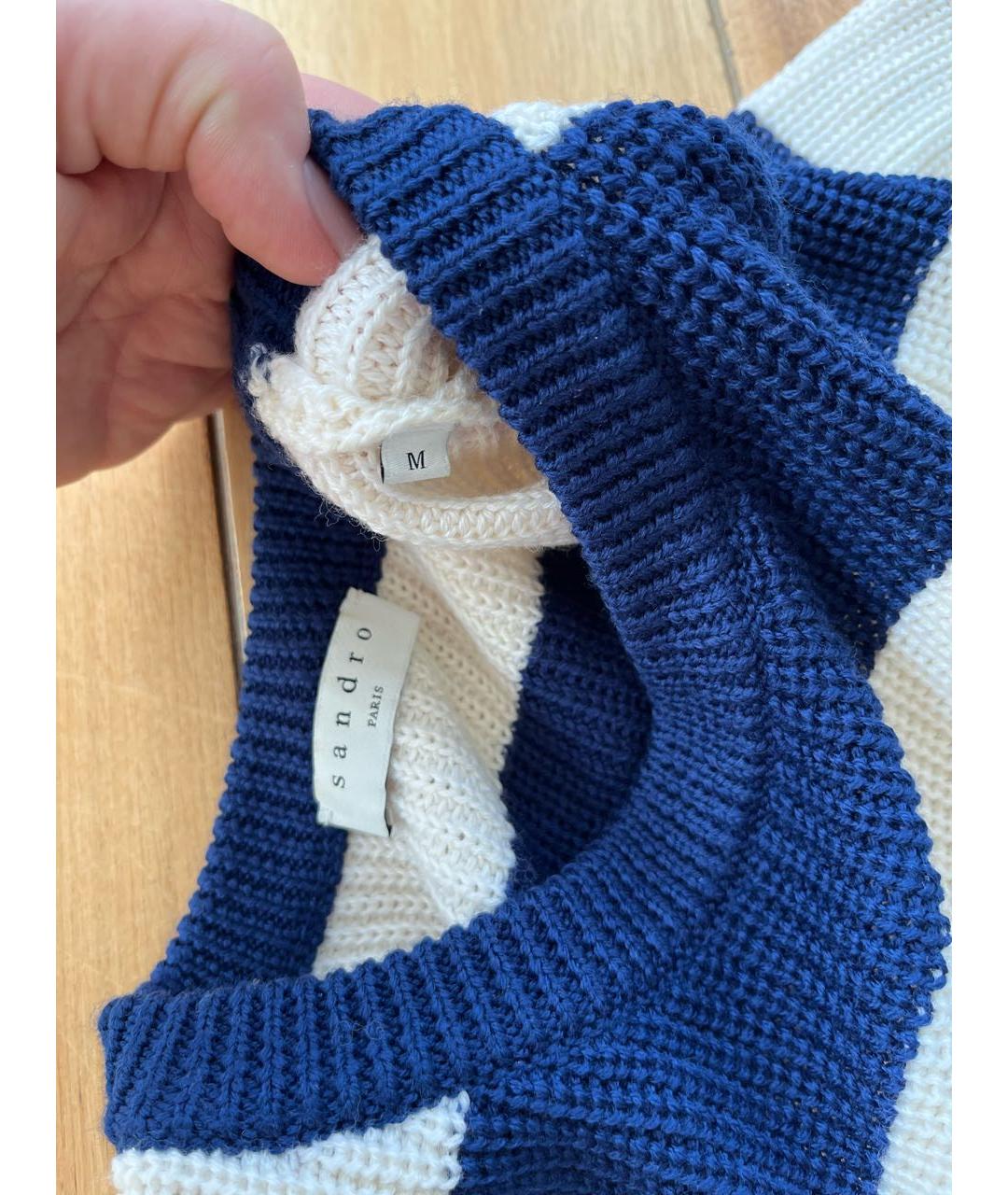 SANDRO Синий джемпер / свитер, фото 2