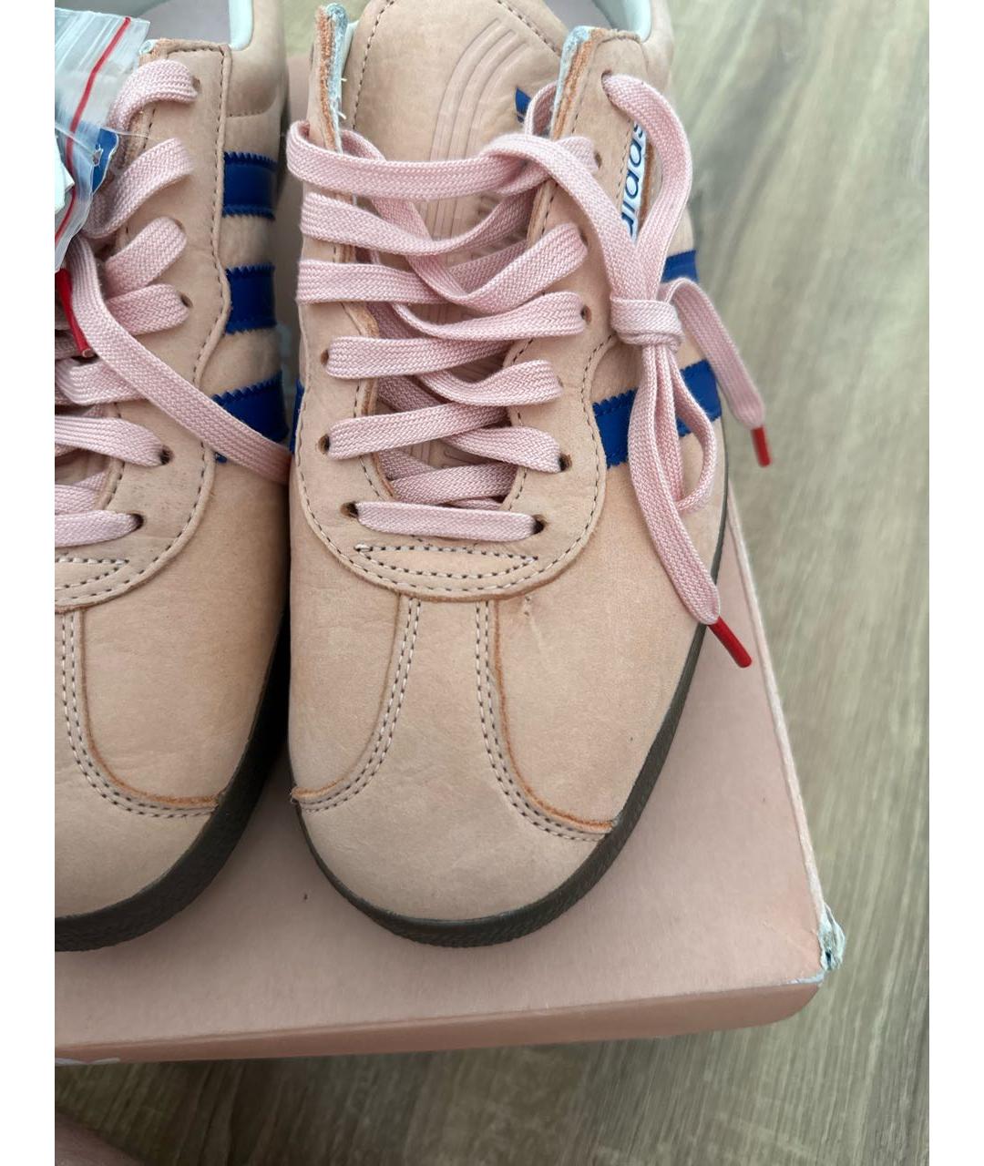ADIDAS Розовые нубуковые низкие кроссовки / кеды, фото 7