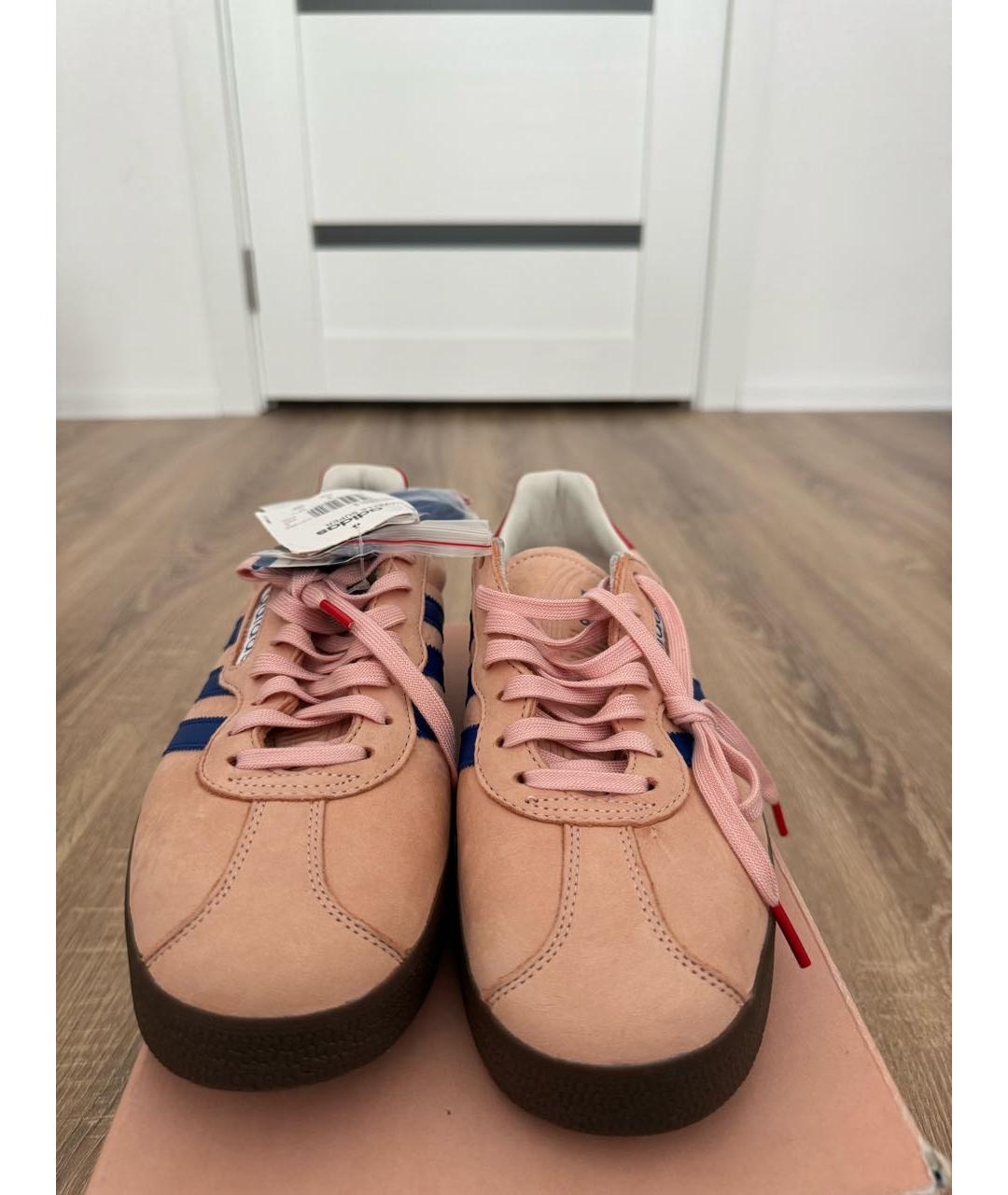 ADIDAS Розовые нубуковые низкие кроссовки / кеды, фото 2