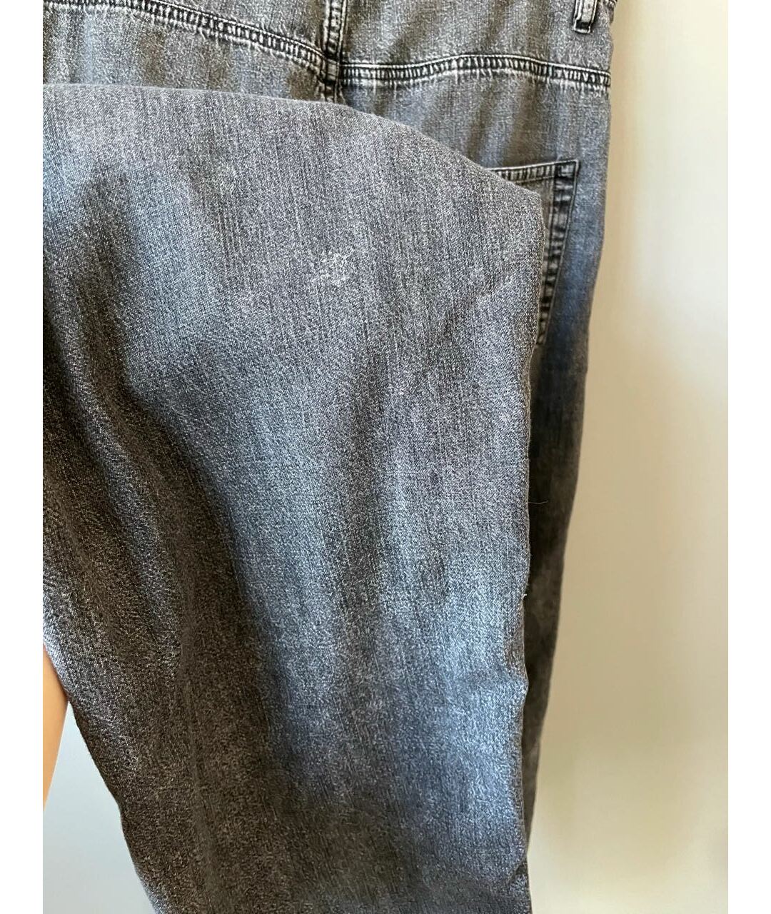ISABEL MARANT Серые хлопковые прямые джинсы, фото 4