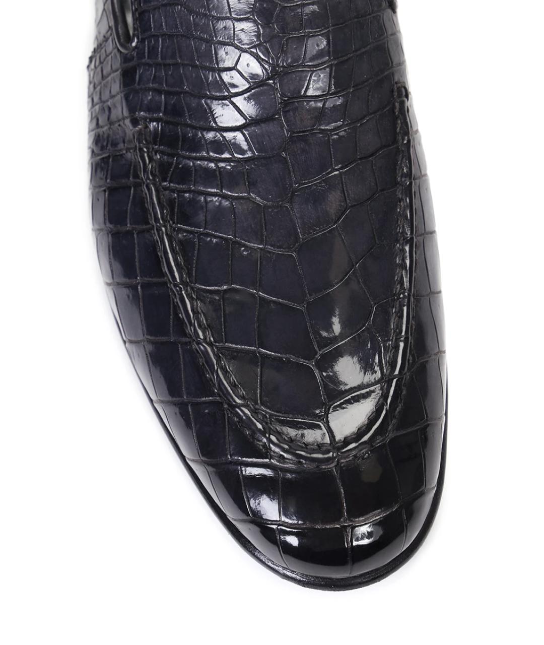 BARRETT Серые лоферы из экзотической кожи, фото 3