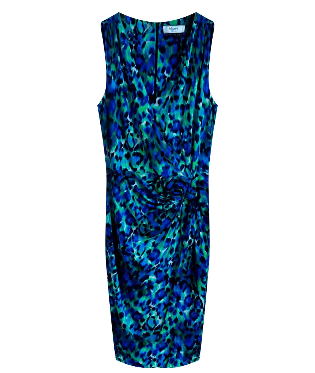 BLUGIRL Синее вискозное повседневное платье, фото 1