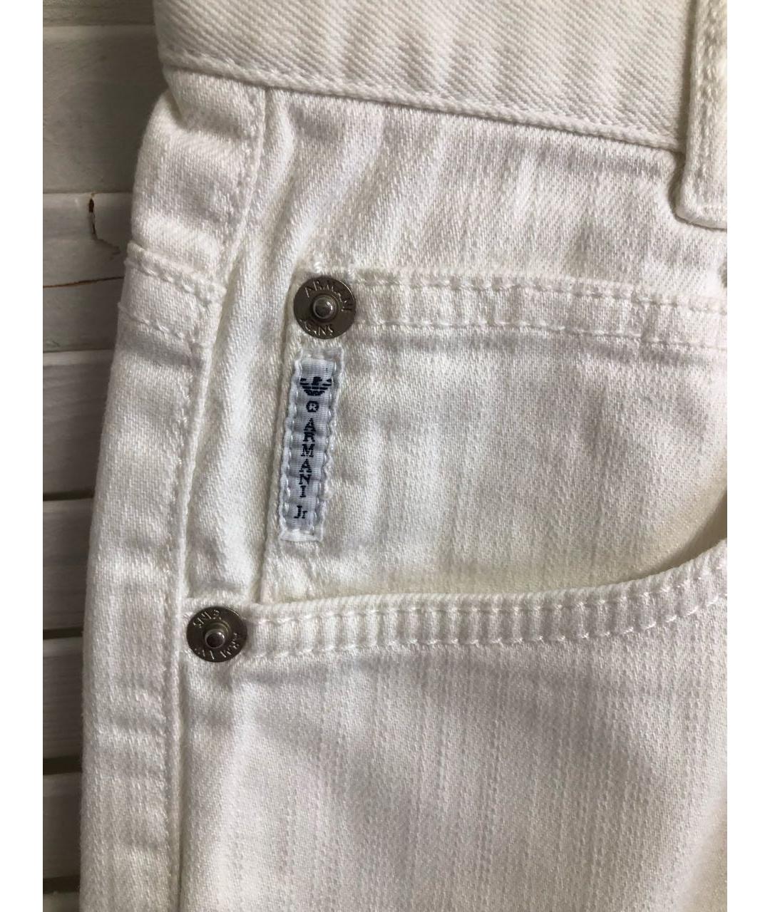 ARMANI JUNIOR Белые детские джинсы, фото 4