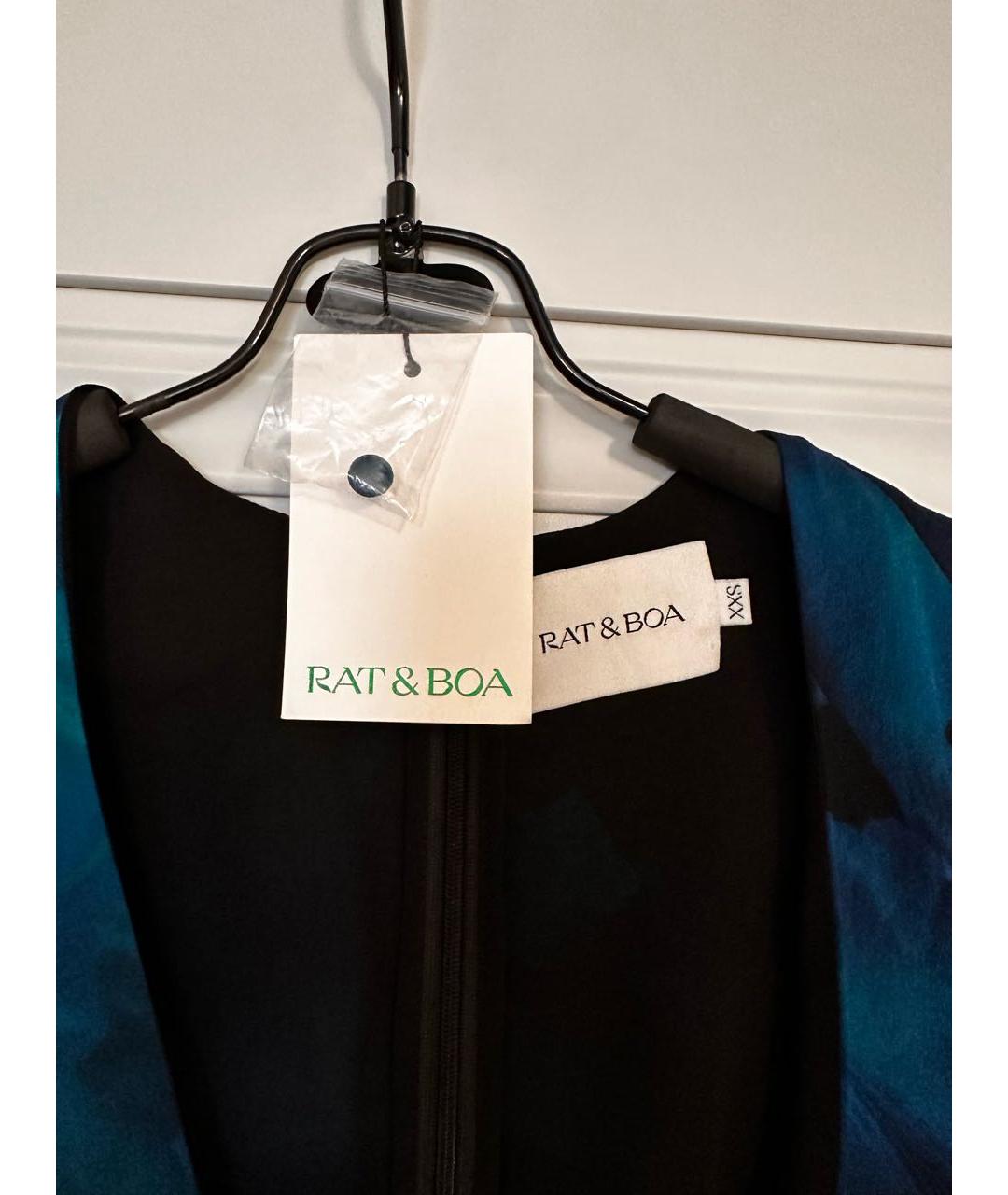 RAT&BOA Синее вискозное повседневное платье, фото 6
