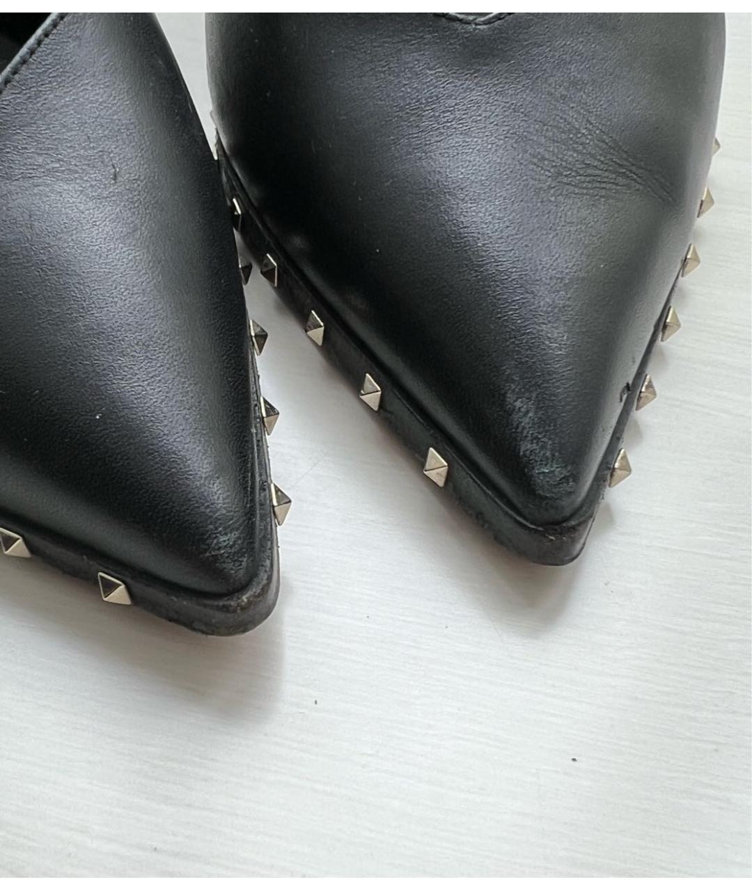VALENTINO Черные кожаные туфли, фото 8