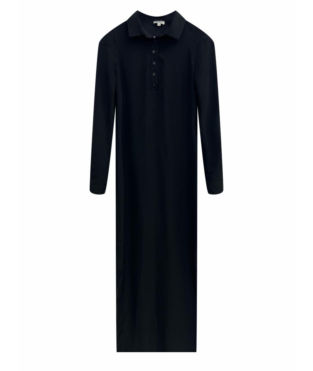 KENZO Черное полиэстеровое повседневное платье, фото 1