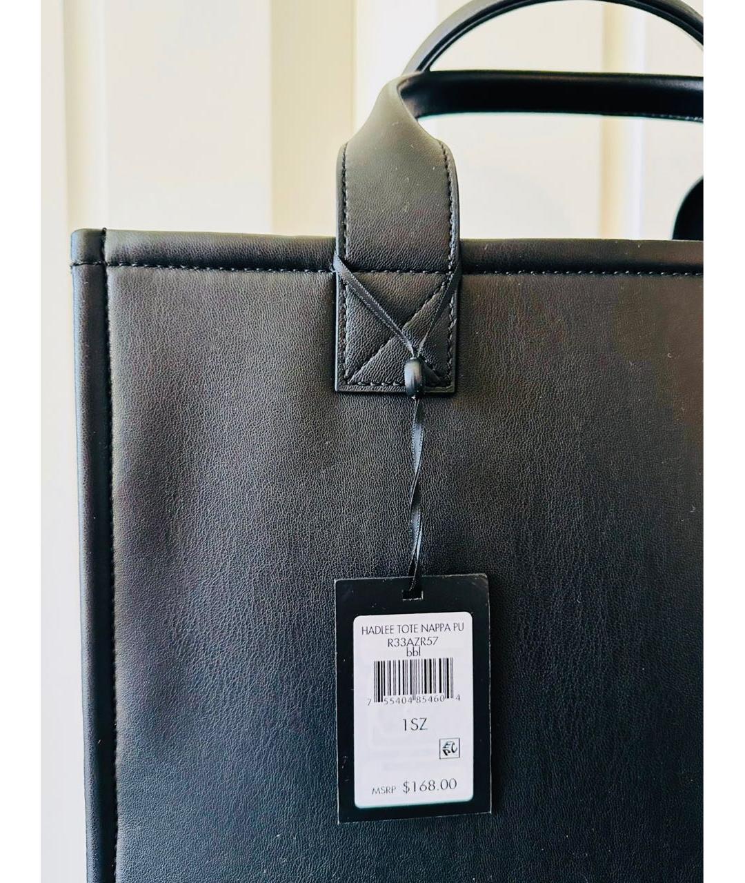 DKNY Черная сумка тоут из искусственной кожи, фото 6
