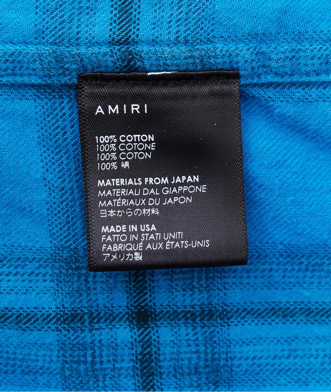 AMIRI Голубая хлопковая рубашка, фото 3