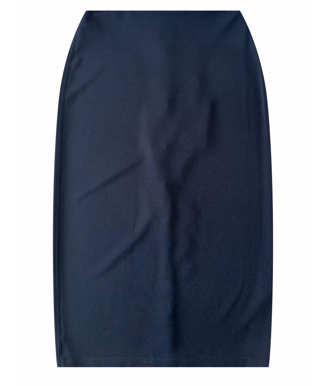 GIORGIO ARMANI Черная вискозная юбка миди, фото 1