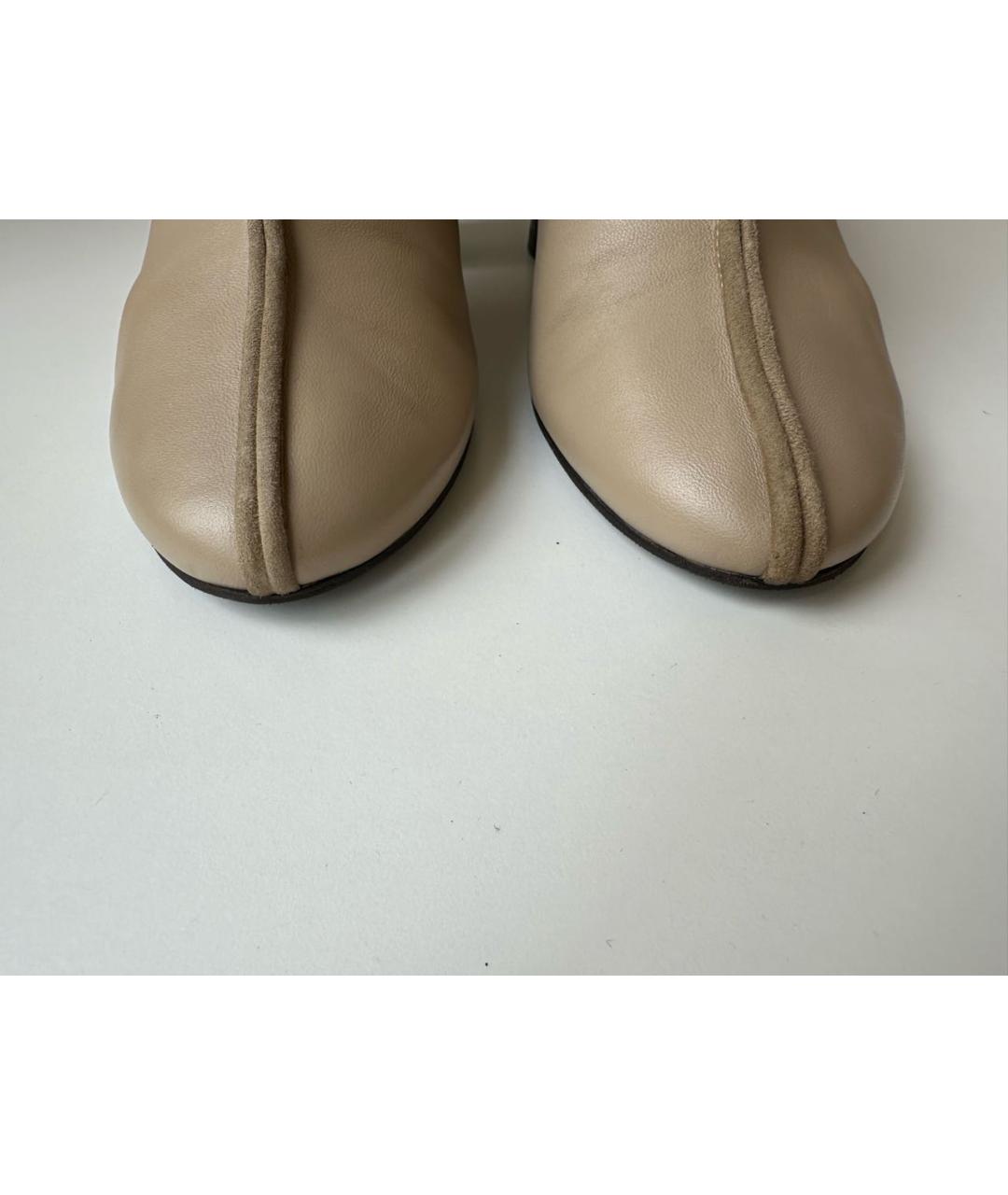 CELINE PRE-OWNED Бежевые кожаные туфли, фото 6