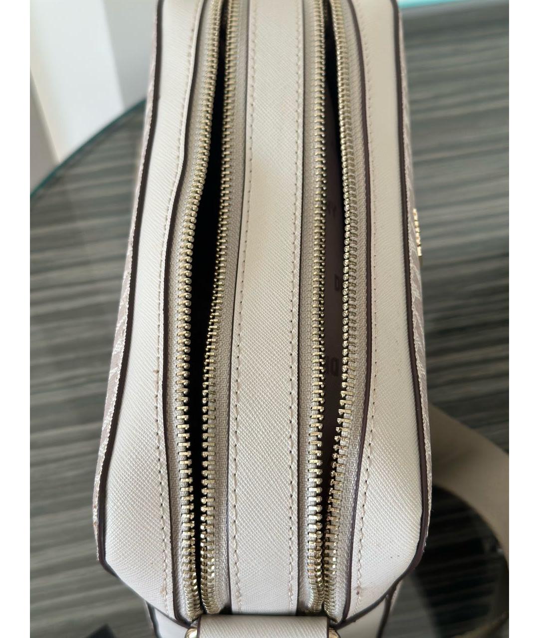 DKNY Бежевая сумка через плечо из искусственной кожи, фото 4