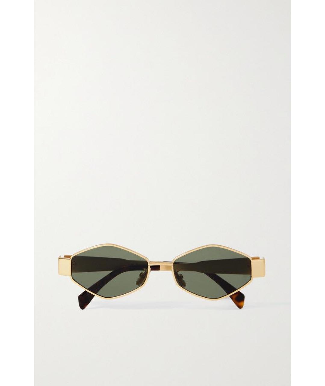 CELINE PRE-OWNED Золотые солнцезащитные очки, фото 6