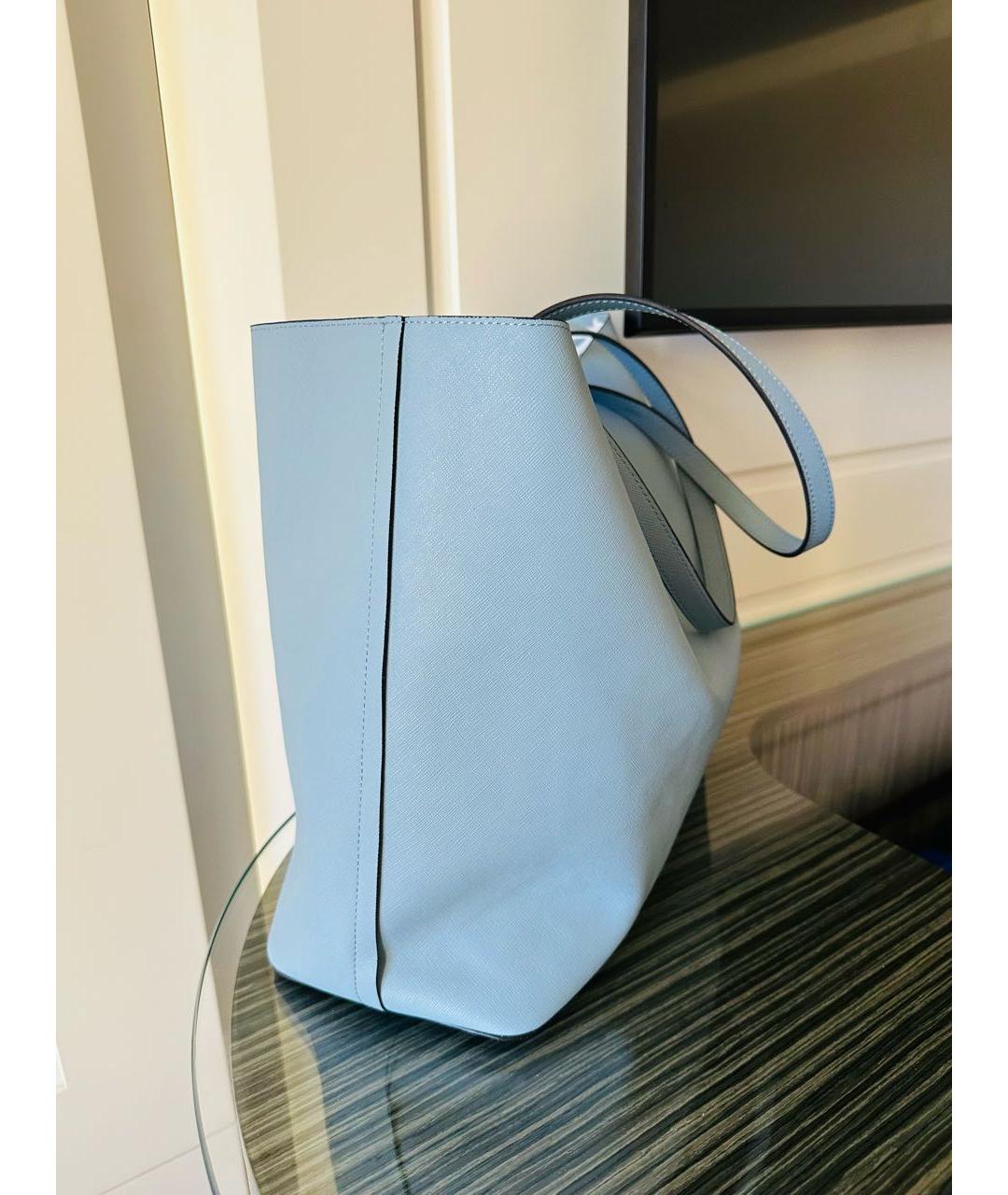 DKNY Голубая сумка тоут из искусственной кожи, фото 5