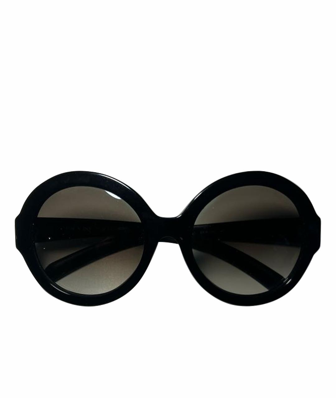 PRADA Черные пластиковые солнцезащитные очки, фото 1