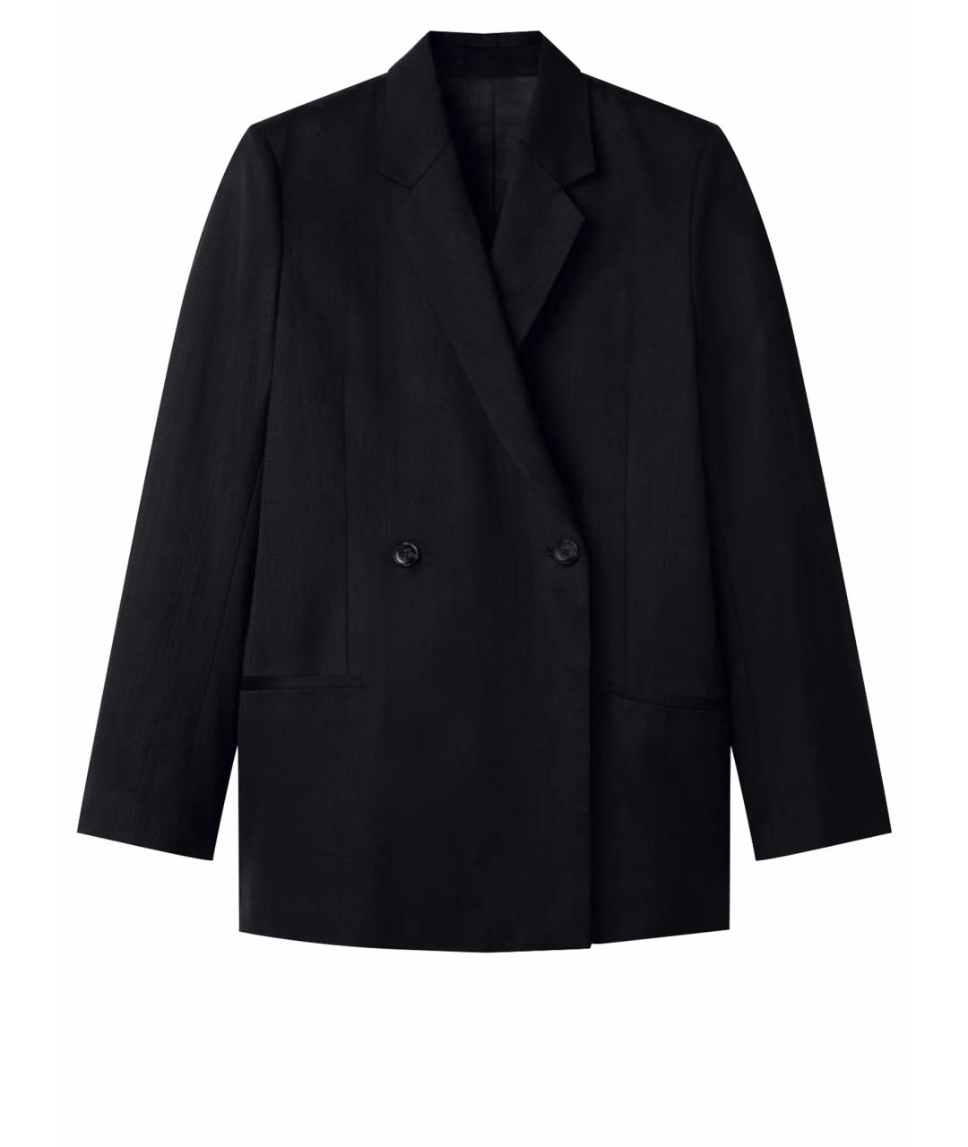 TOTEME Черный хлопковый жакет/пиджак, фото 1