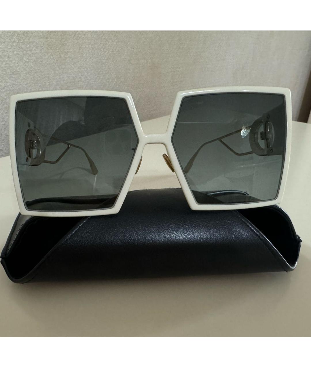 CHRISTIAN DIOR PRE-OWNED Бежевые пластиковые солнцезащитные очки, фото 5