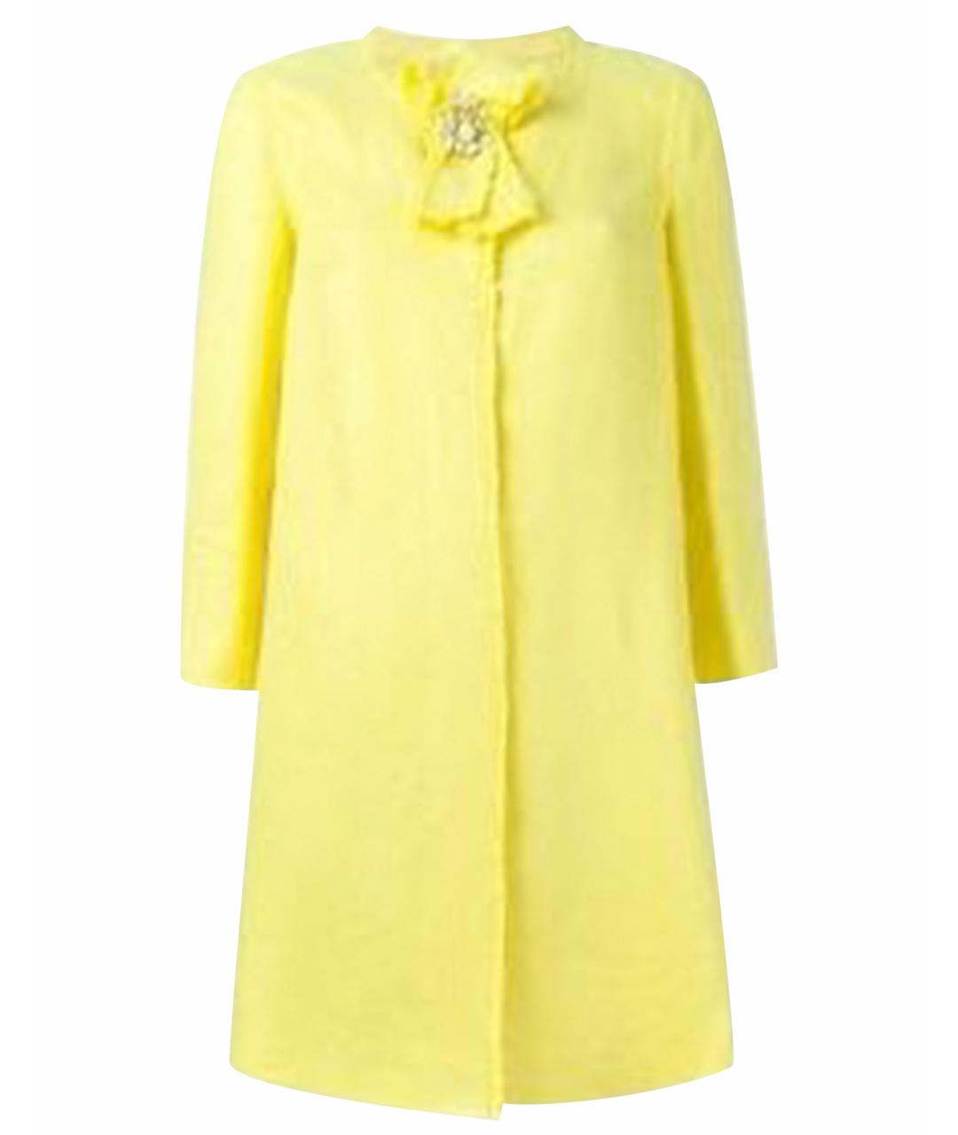 ERMANNO SCERVINO Желтый хлопковый жакет/пиджак, фото 1