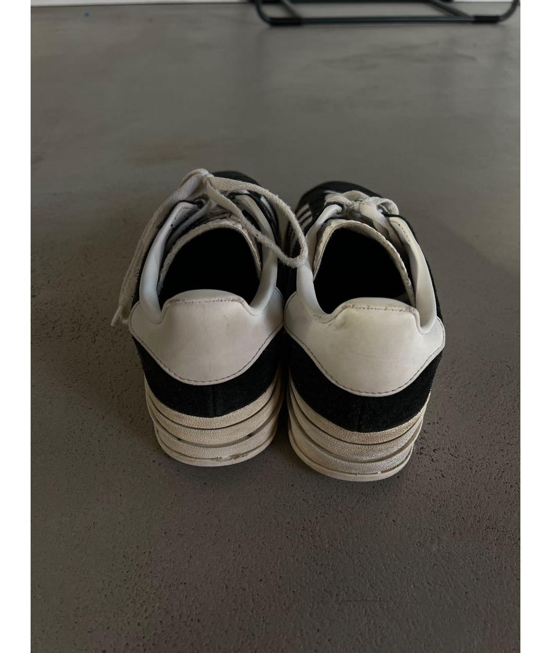 ADIDAS Черные бархатные кроссовки, фото 3