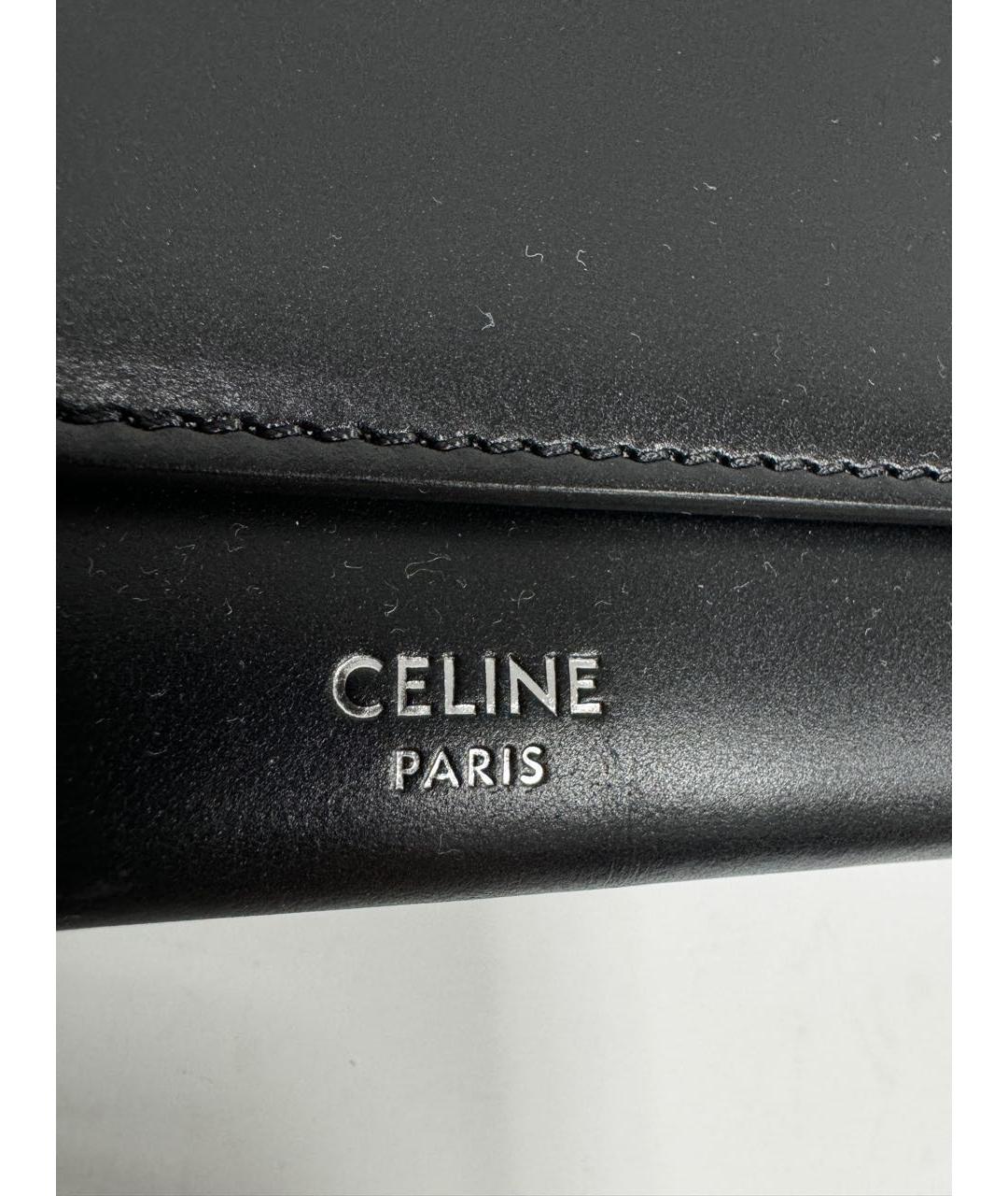 CELINE PRE-OWNED Черный кожаный кошелек, фото 7