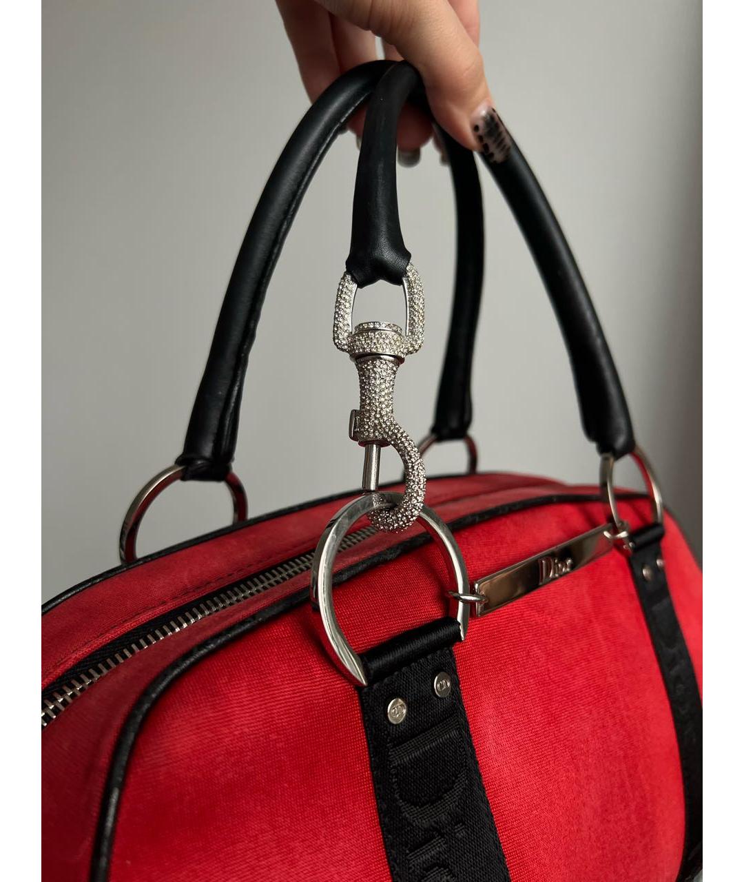 CHRISTIAN DIOR PRE-OWNED Красная сумка с короткими ручками, фото 5