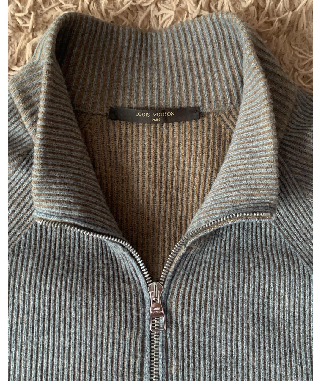 LOUIS VUITTON PRE-OWNED Серый шерстяной джемпер / свитер, фото 3