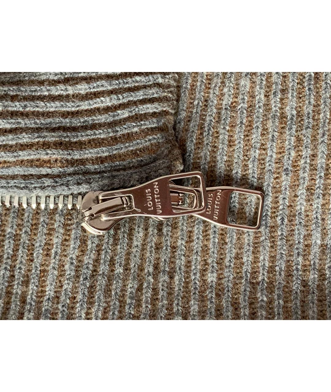 LOUIS VUITTON PRE-OWNED Серый шерстяной джемпер / свитер, фото 4