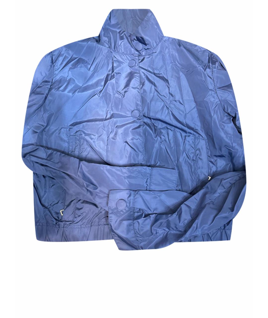 PRADA Синяя полиэстеровая куртка, фото 1