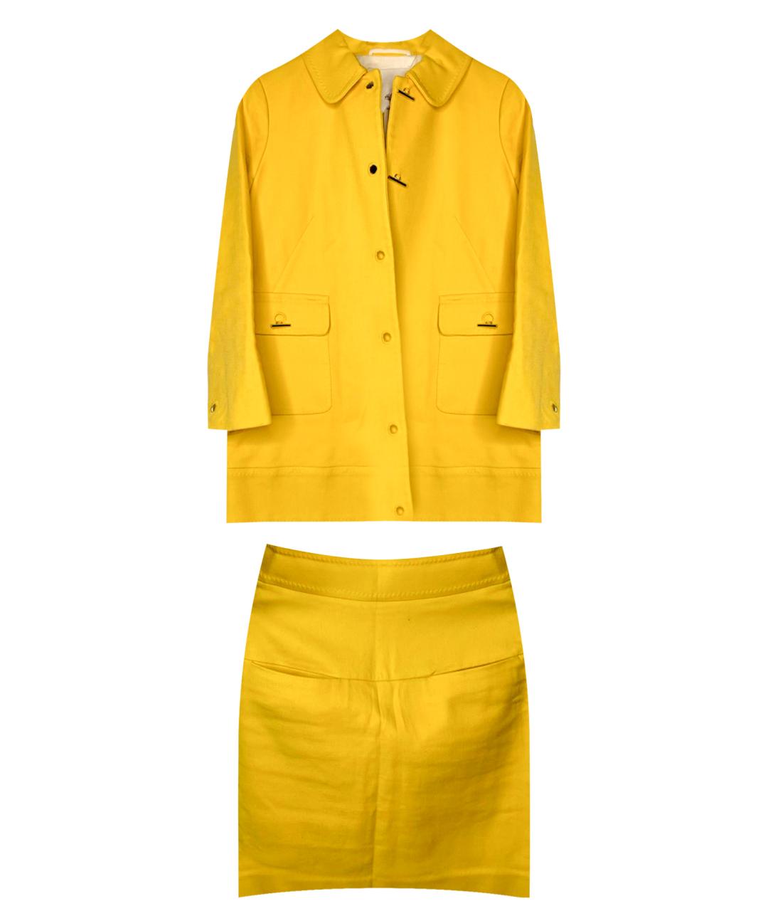 3.1 PHILLIP LIM Желтый хлопковый костюм с юбками, фото 1