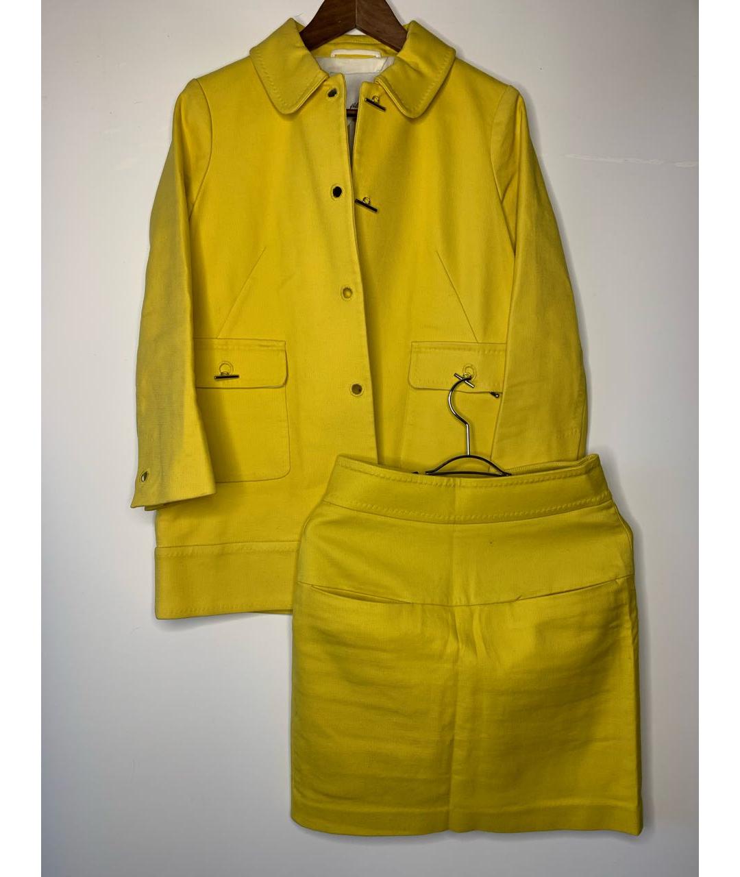 3.1 PHILLIP LIM Желтый хлопковый костюм с юбками, фото 8