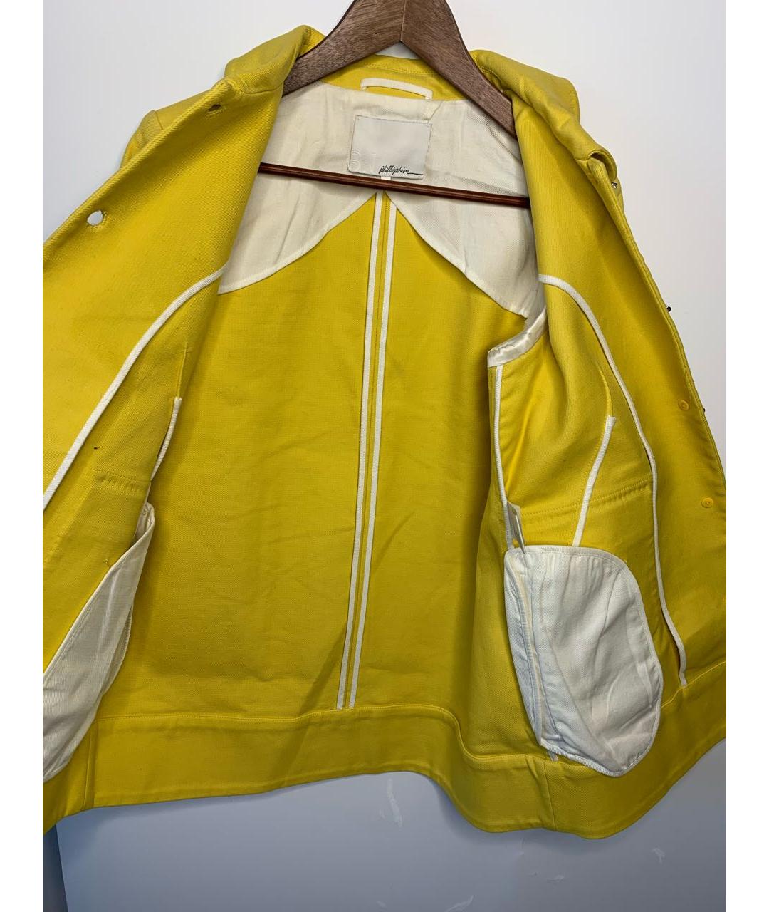 3.1 PHILLIP LIM Желтый хлопковый костюм с юбками, фото 4