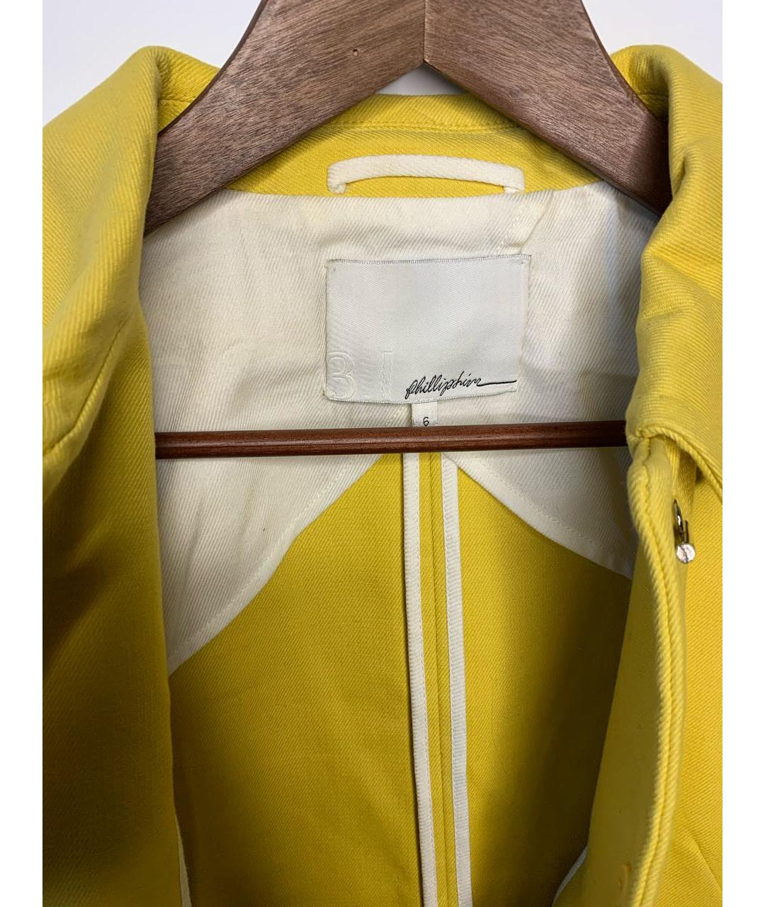 3.1 PHILLIP LIM Желтый хлопковый костюм с юбками, фото 3