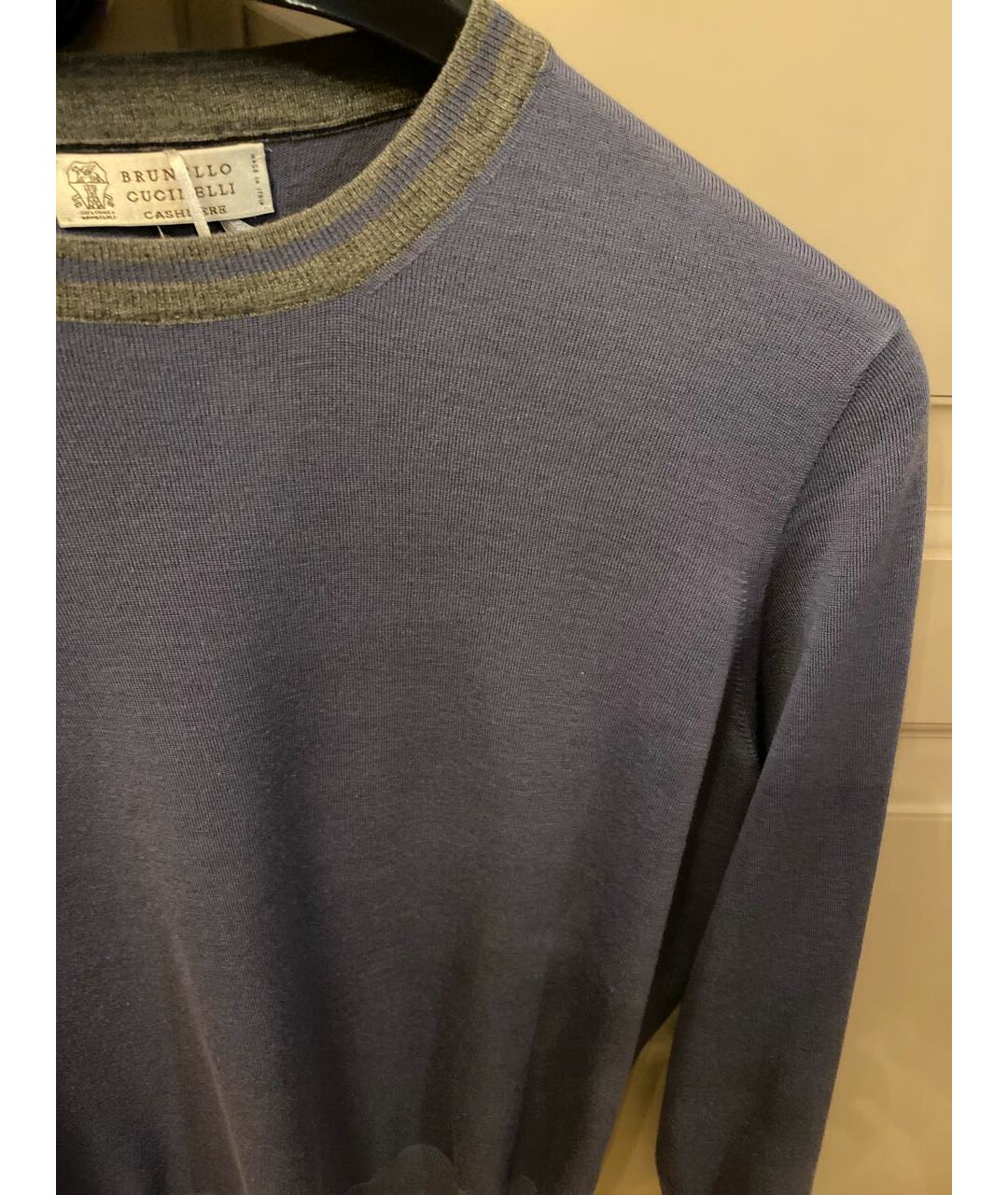 BRUNELLO CUCINELLI Голубой кашемировый джемпер / свитер, фото 4
