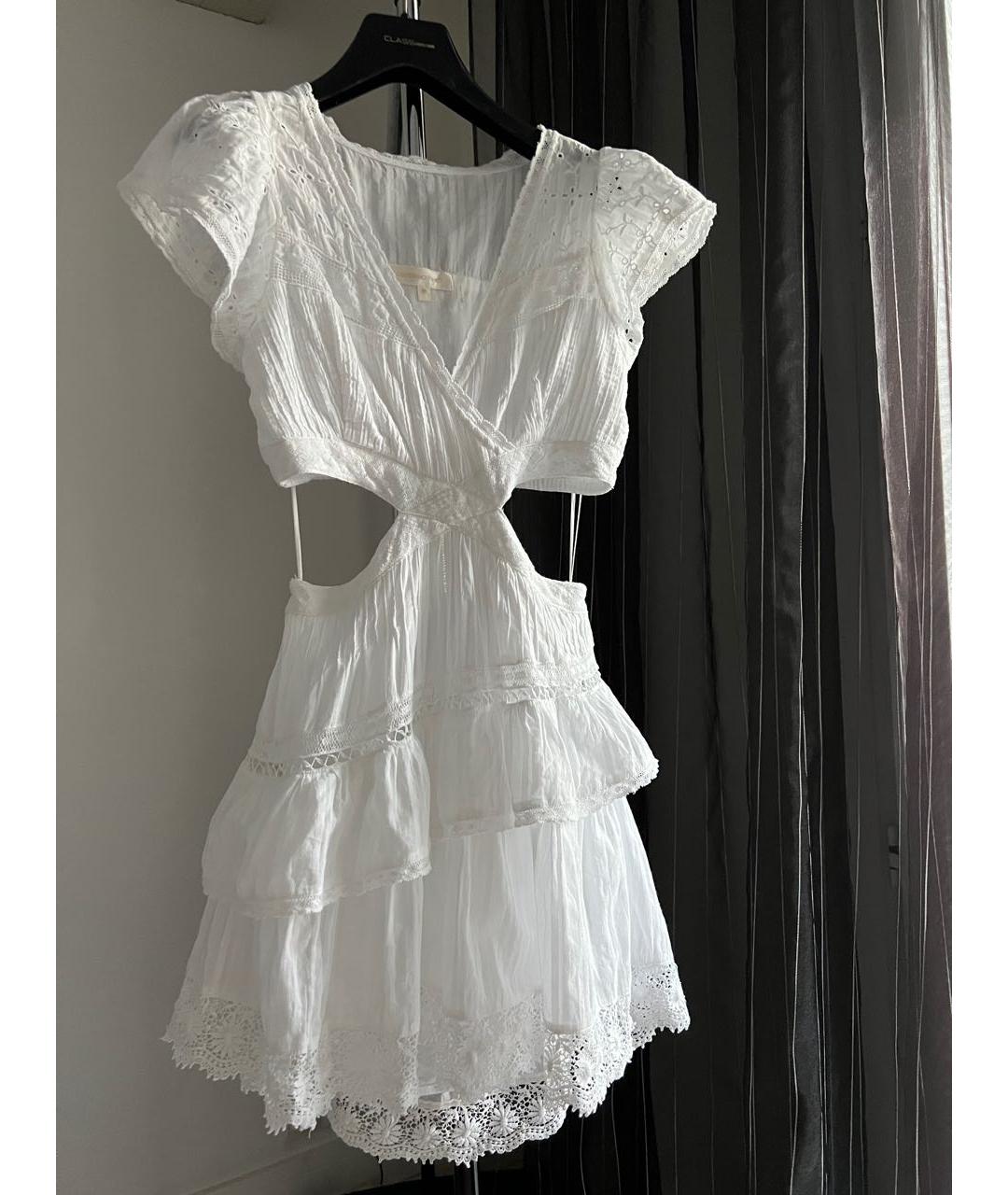 LOVE SHACK FANCY Белое хлопковое платье, фото 9