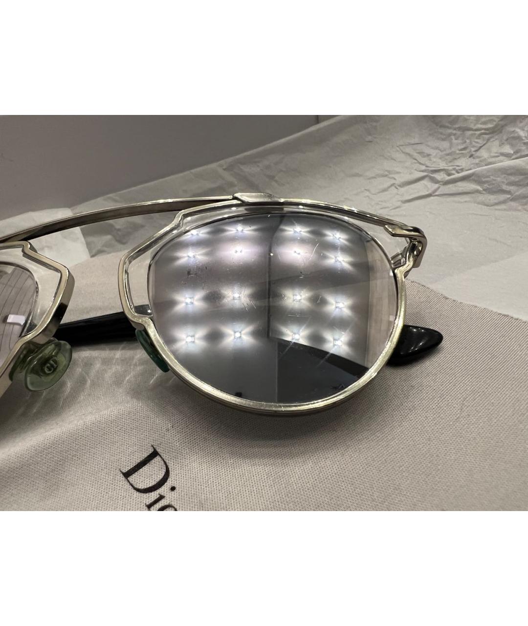 CHRISTIAN DIOR PRE-OWNED Серебряные солнцезащитные очки, фото 5