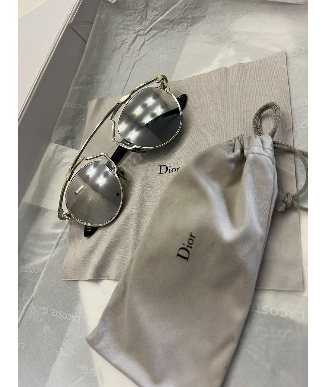 CHRISTIAN DIOR PRE-OWNED Серебряные солнцезащитные очки, фото 9