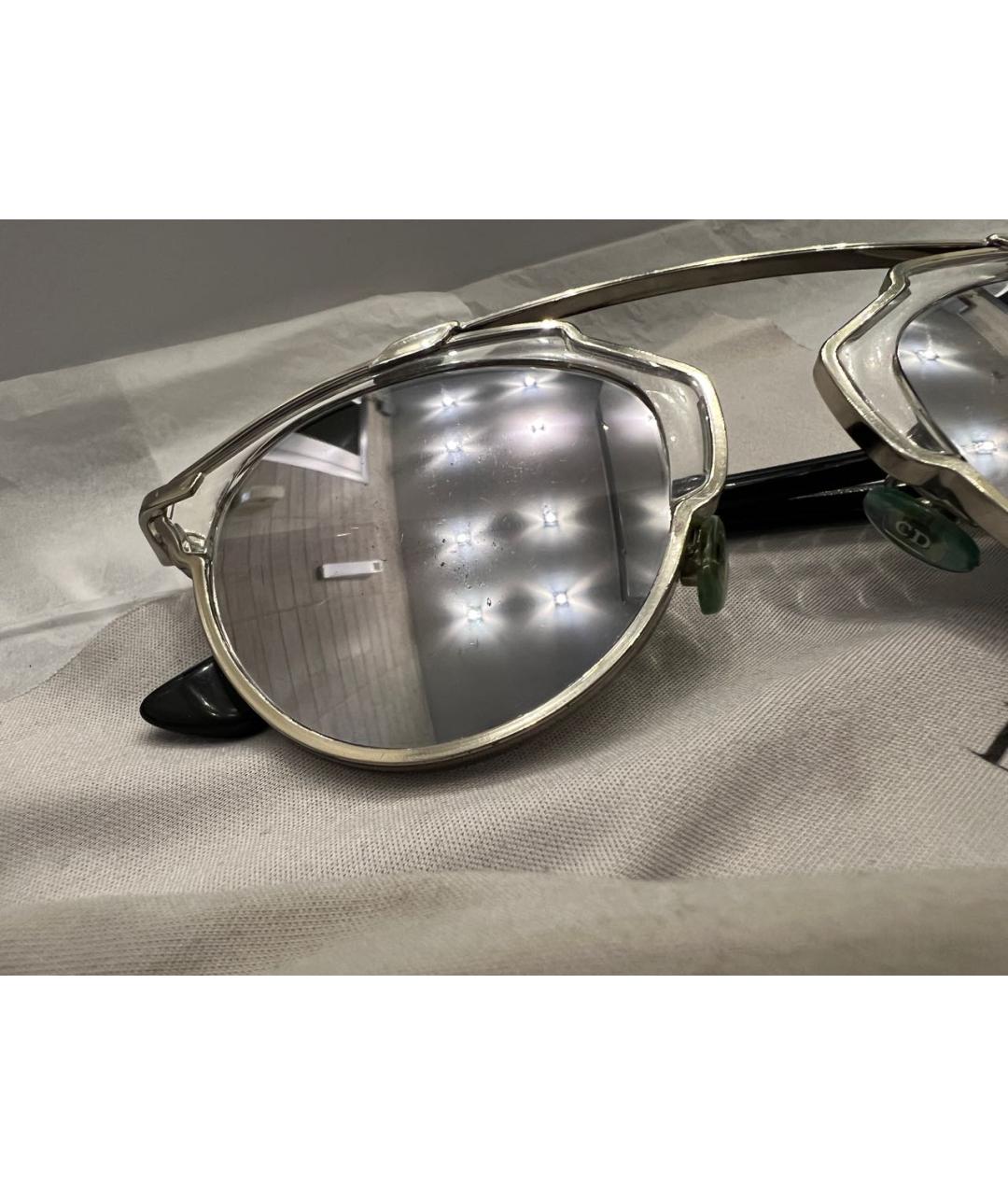 CHRISTIAN DIOR PRE-OWNED Серебряные солнцезащитные очки, фото 4