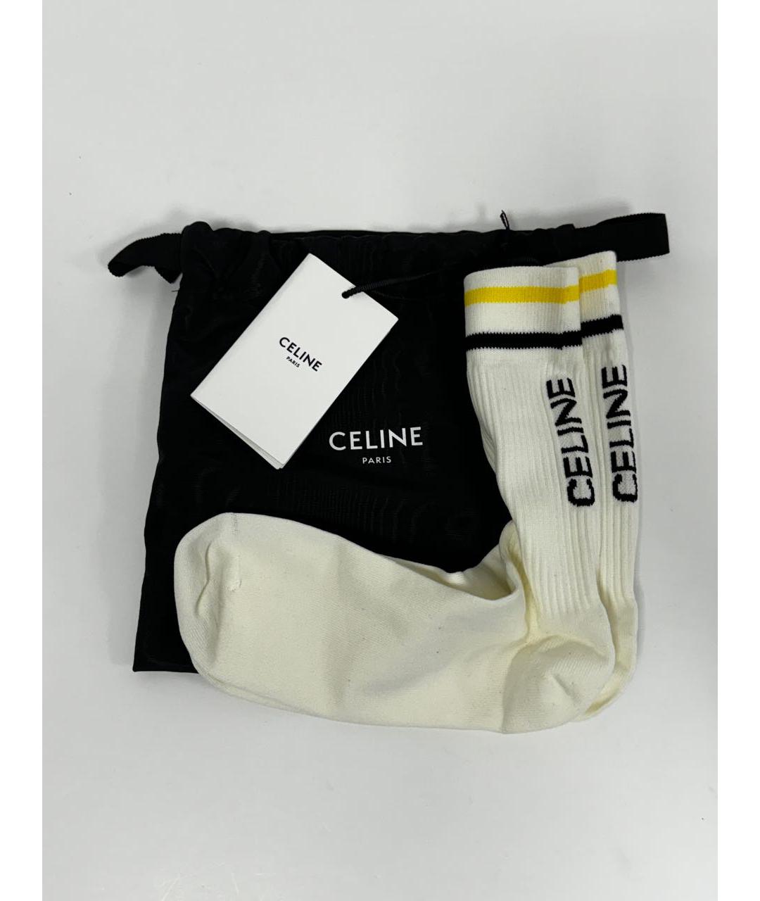 CELINE PRE-OWNED Белые носки, чулки и колготы, фото 3