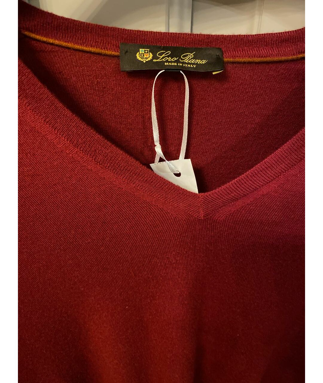 LORO PIANA Красный кашемировый джемпер / свитер, фото 3