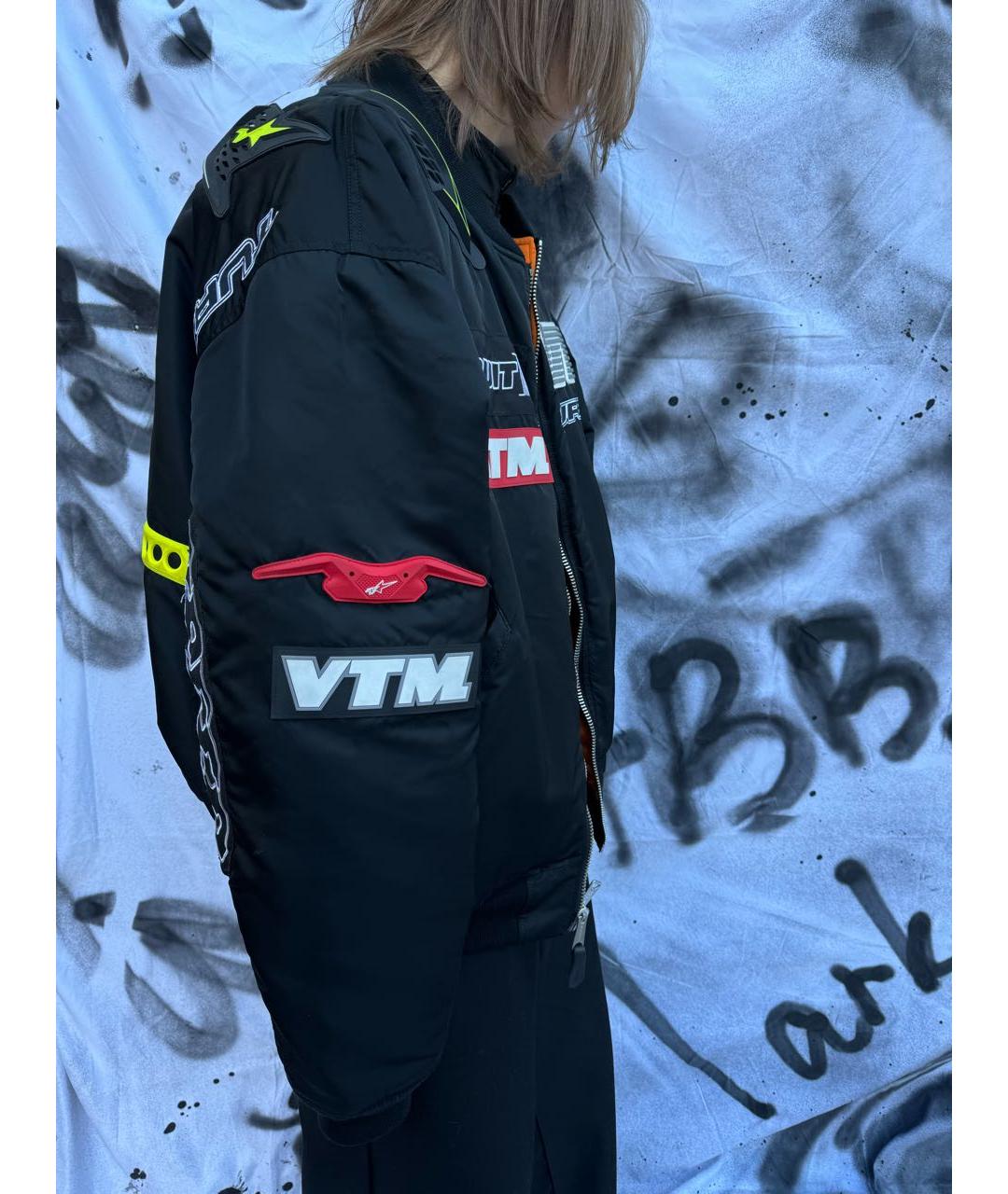 VETEMENTS Черная полиэстеровая куртка, фото 3